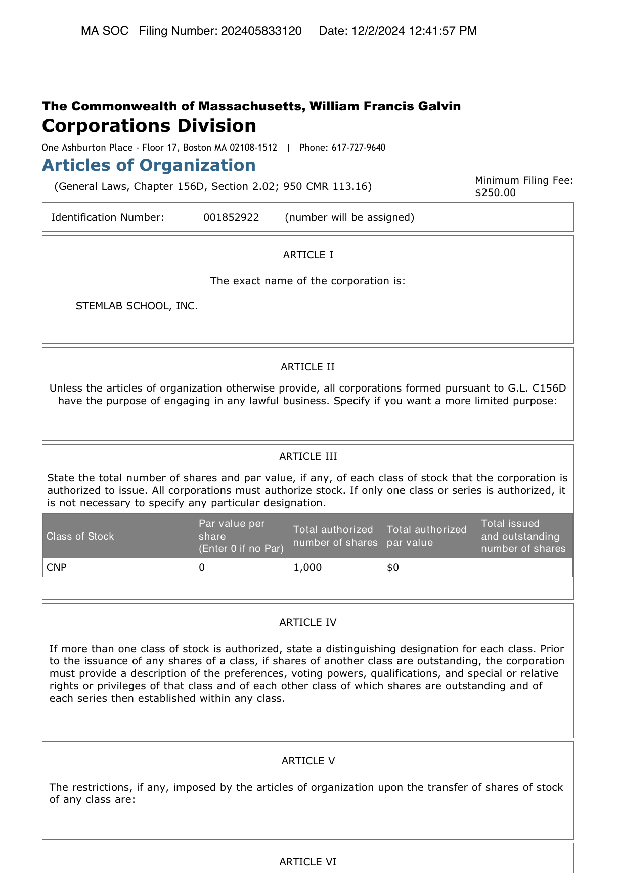 Registration document preview